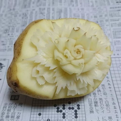 用水果蔬菜食品制作的精致雕刻