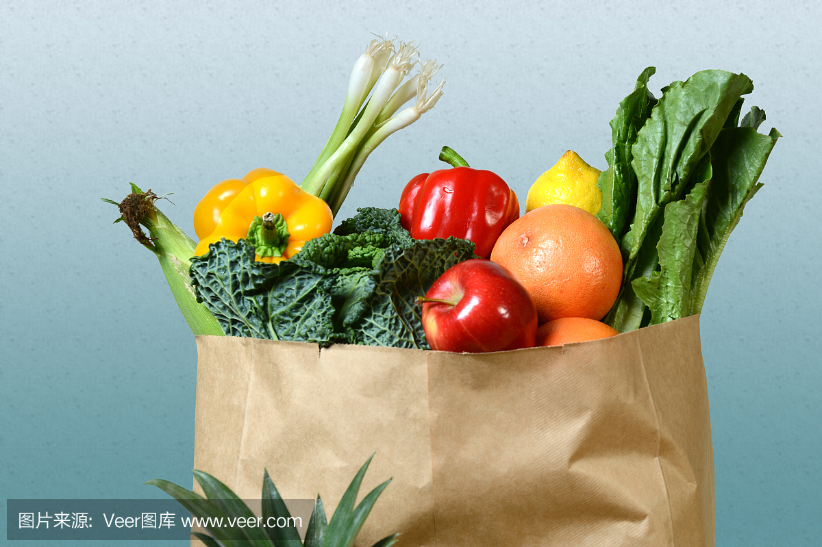 食品袋中的农产品